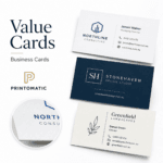 Affordable custom value business cards printed in full colour with a clean, professional finish by Printomatic.