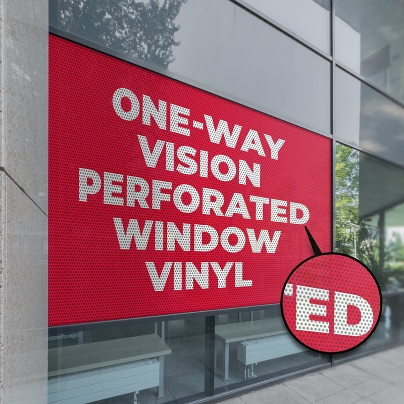 High-Quality Perforated Window Vinyl Printing - Transform Your Space | Printomatic Canada