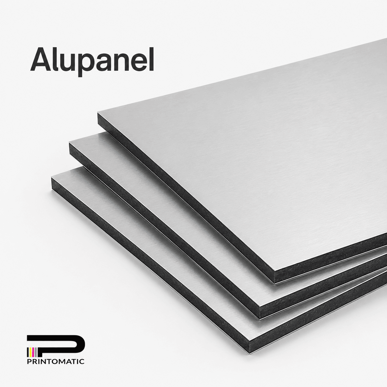 Custom Alupanel signs printed in full colour on durable aluminum composite material for indoor and outdoor business signage by Printomatic.