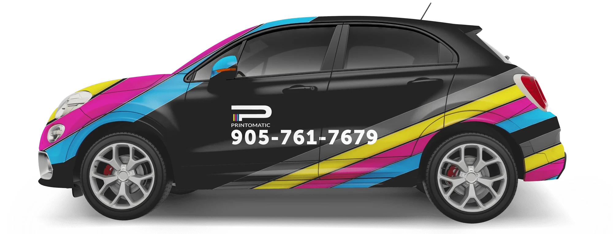 Vehicle wrap advertising for enhanced brand exposure.
