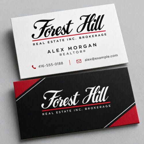 Forest Hill Matte Business Cards