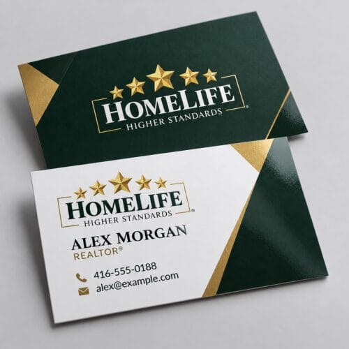 HomeLife Spot UV Business Cards