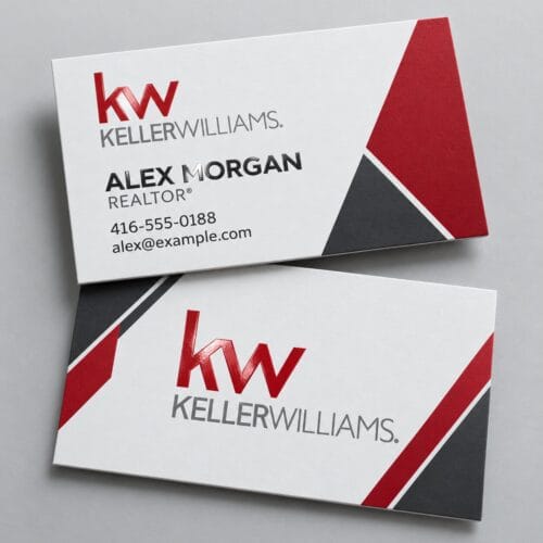 Keller Williams Spot UV Business Cards