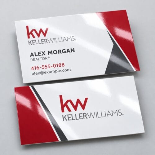 Keller Williams UV Gloss Business Cards
