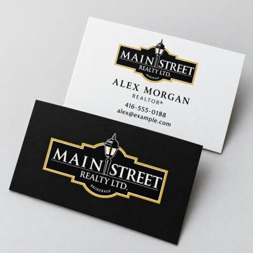 Main Street Matte Business Cards