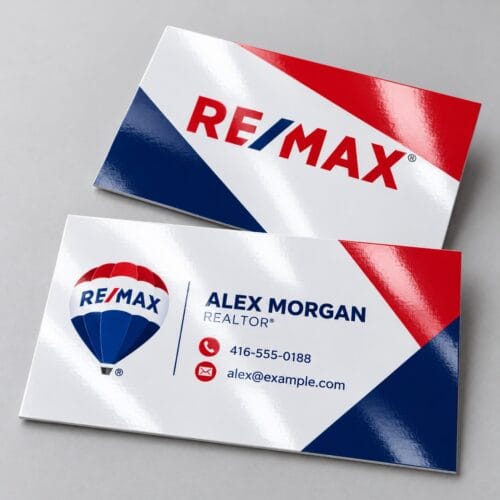 RE/MAX UV Gloss Business Cards